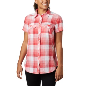 Columbia Overhemd Dames, Cape Alava Short Sleeve Rood Bruin, 12MSNFGJZ